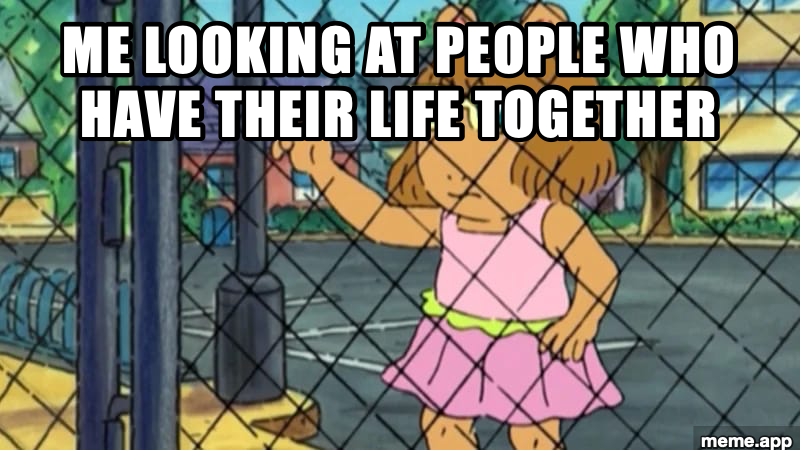 DW Holding Fence meme watching friends go on vacation while working
