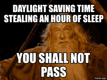 Animated Gandalf You Shall Not Pass blank GIF blocking junk food from a diet