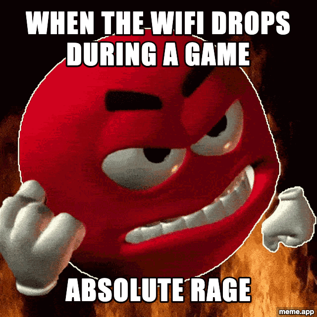 Grrr GIF: "When the WiFi drops during a game / Absolute rage"