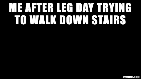 GTA Wasted GIF about struggling to walk down stairs after leg day