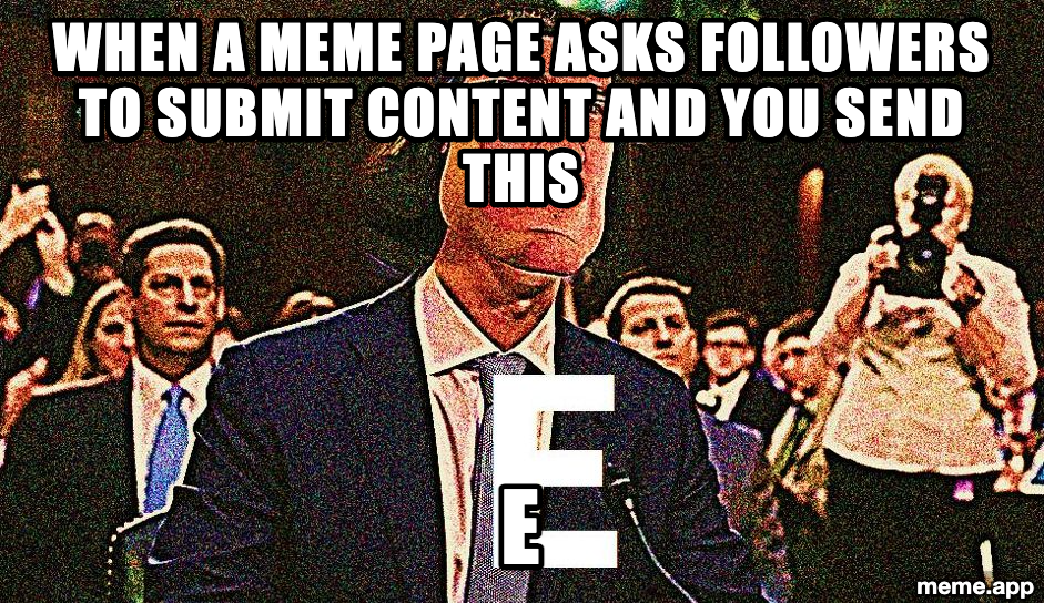 Deep fried Lord Farquaad E meme with the letter E