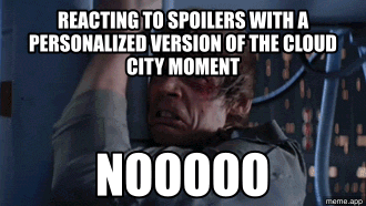 Animated Luke Skywalker Nooo blank GIF about a favorite show getting cancelled