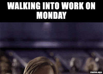 Animated Obi-Wan Hello There GIF about showing up to work on Monday