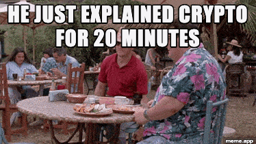 See Nobody Cares GIF 2 meme about someone explaining crypto unprompted
