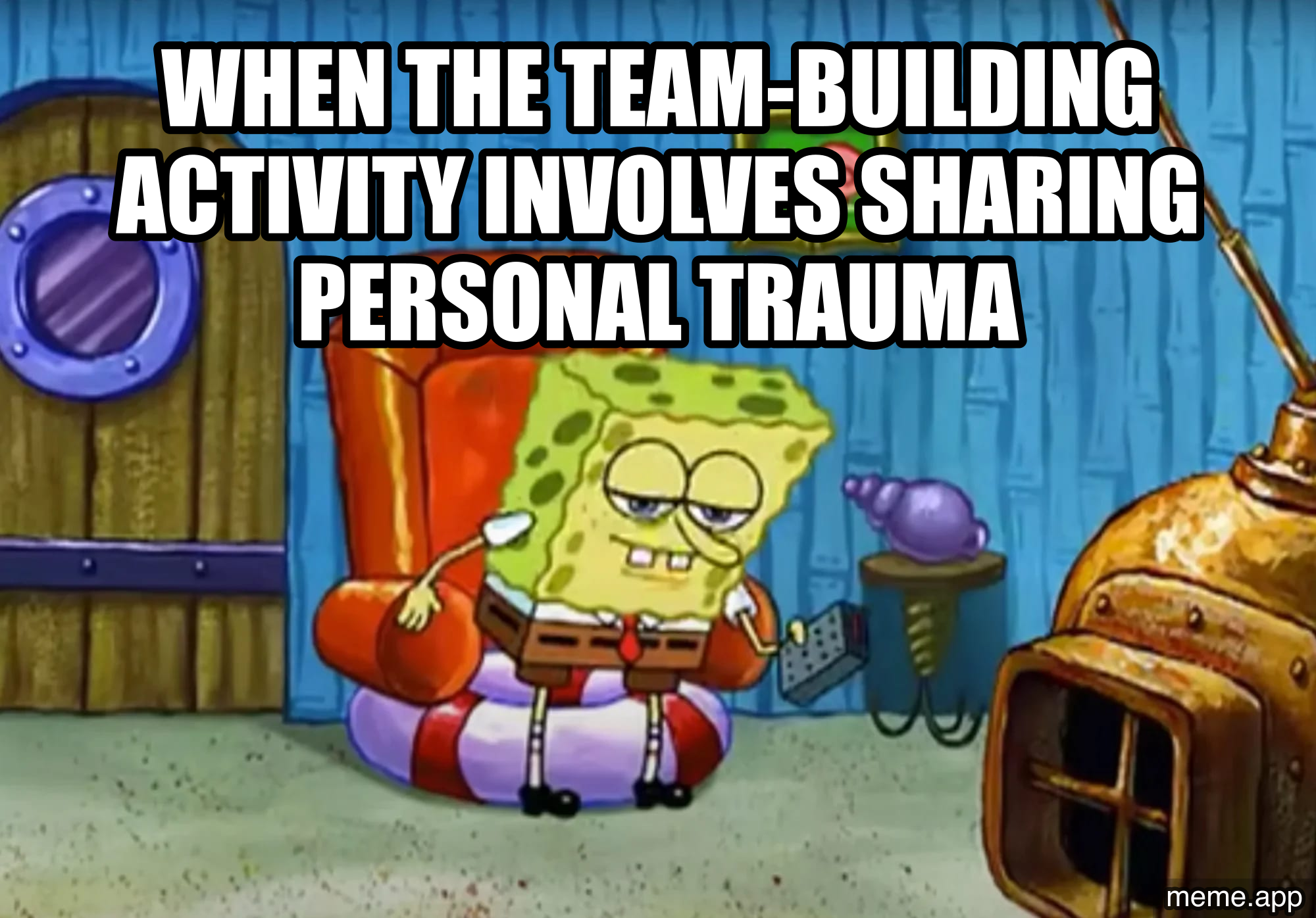 Spongebob Ight Imma Head Out blank meme about politics at Thanksgiving dinner