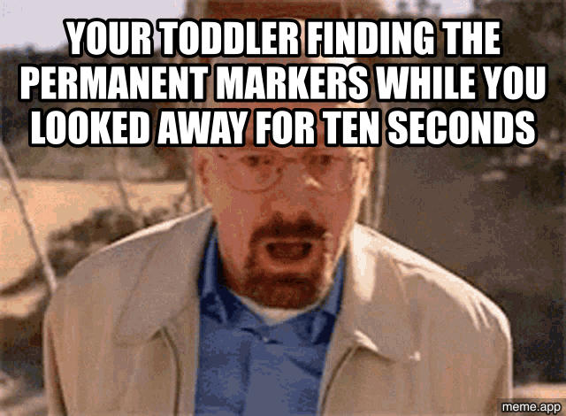 Walter White Collapsing GIF about realizing a meeting could have been an email