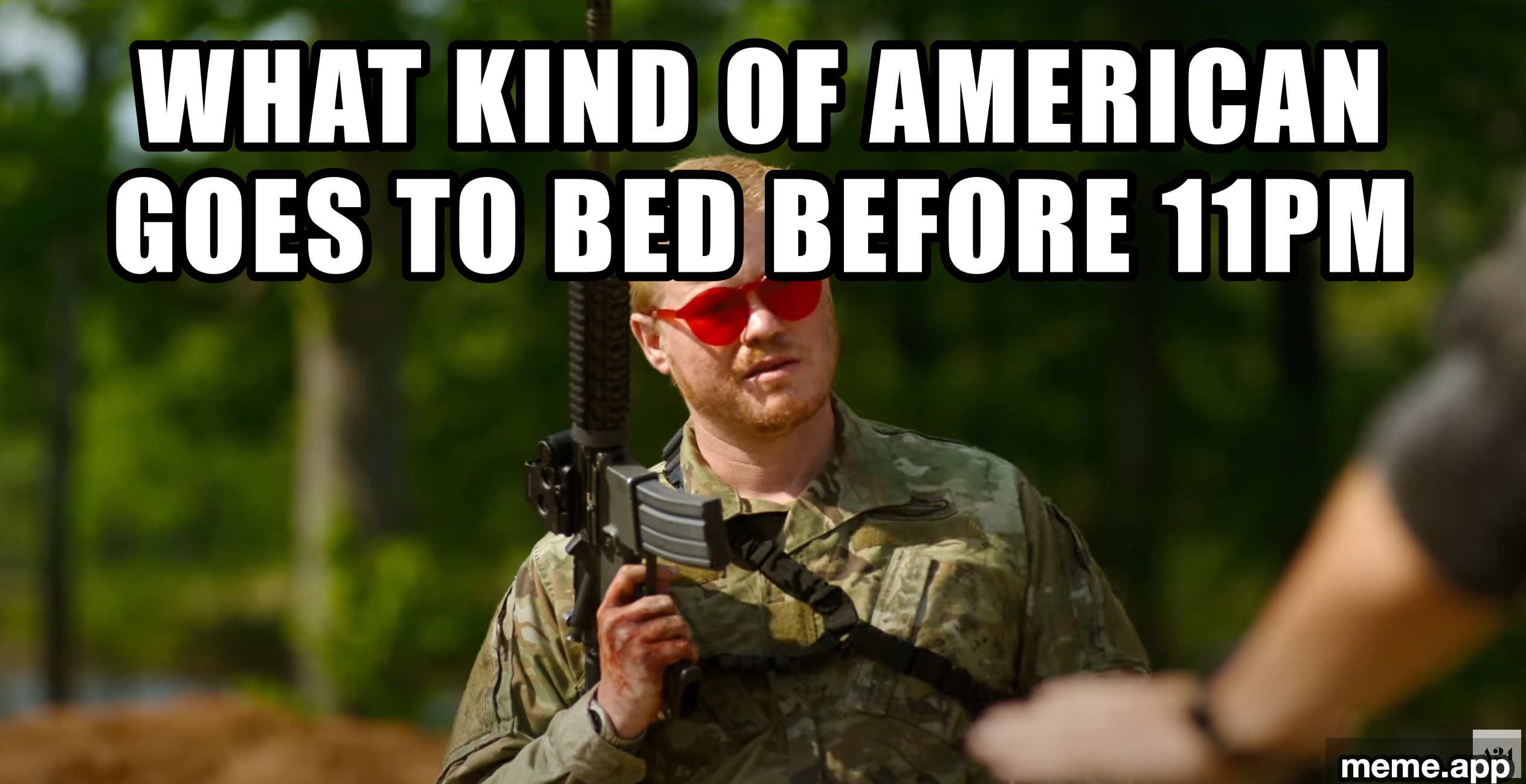 What Kind of American Single Panel Homer meme about going to bed before 11pm