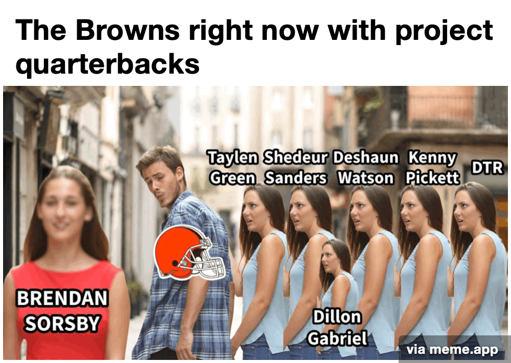 Browns distracted by Brendan Sorsby meme