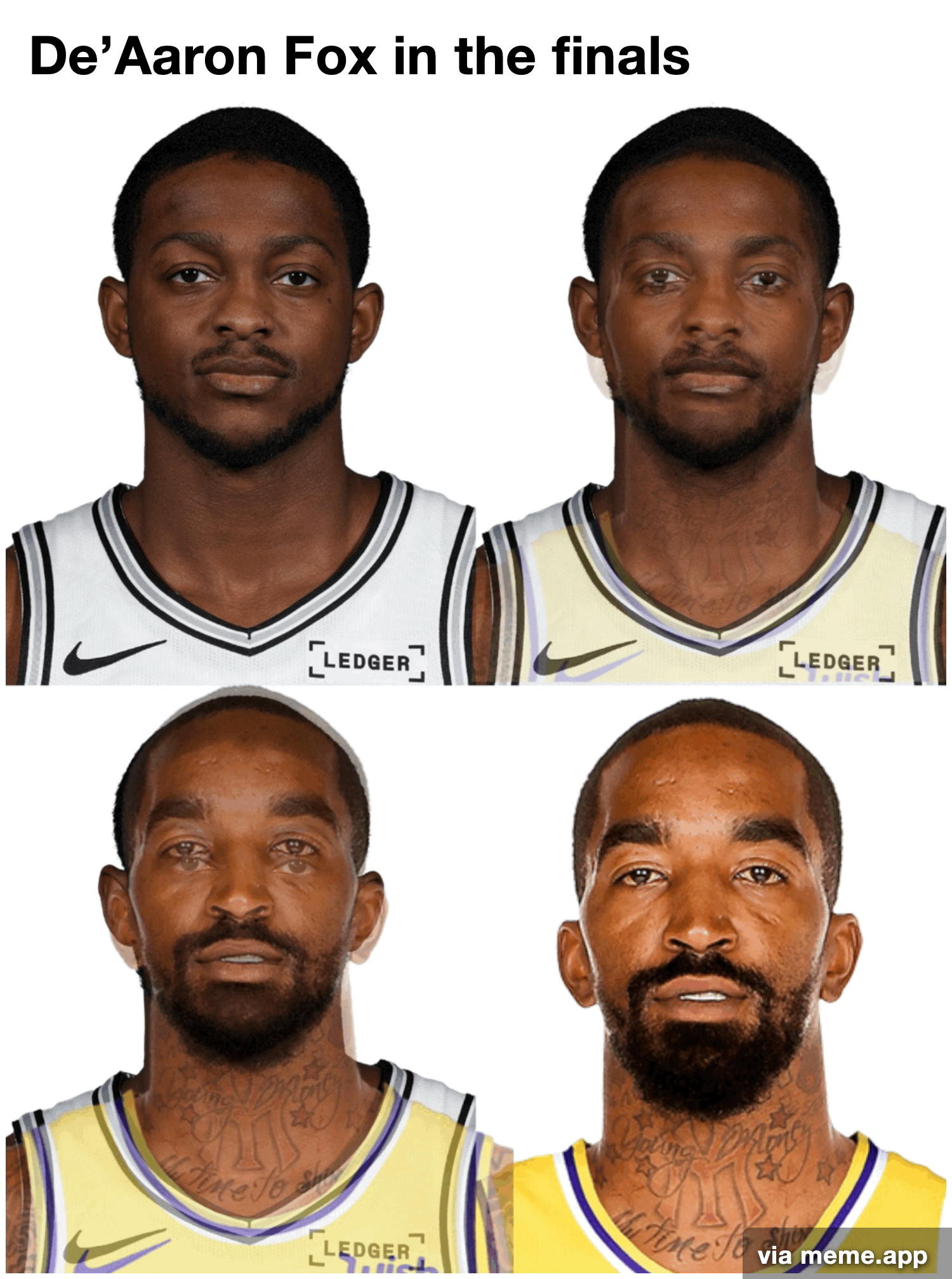 De'Aaron Fox JR Smith comparison