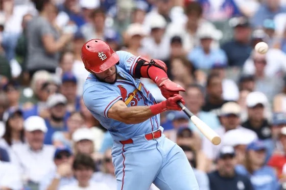Joshua Baez rounds the bases after one of his three home runs in his MLB debut at Wrigley Field