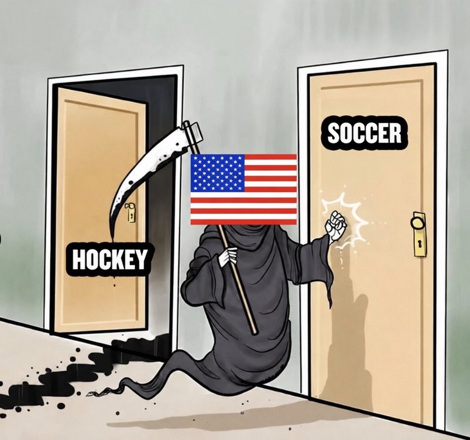 USA grim reaper leaving hockey knocking on soccer door