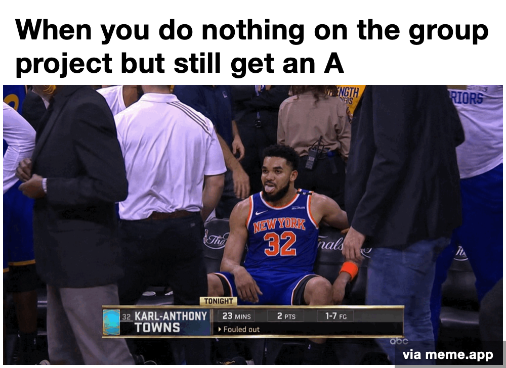 KAT did nothing on the group project but still got an A