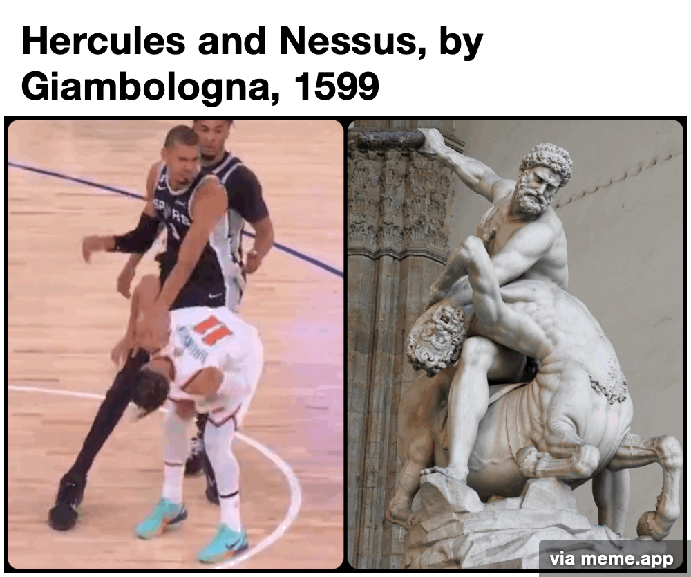 Hercules and Nessus, by Giambologna, 1599