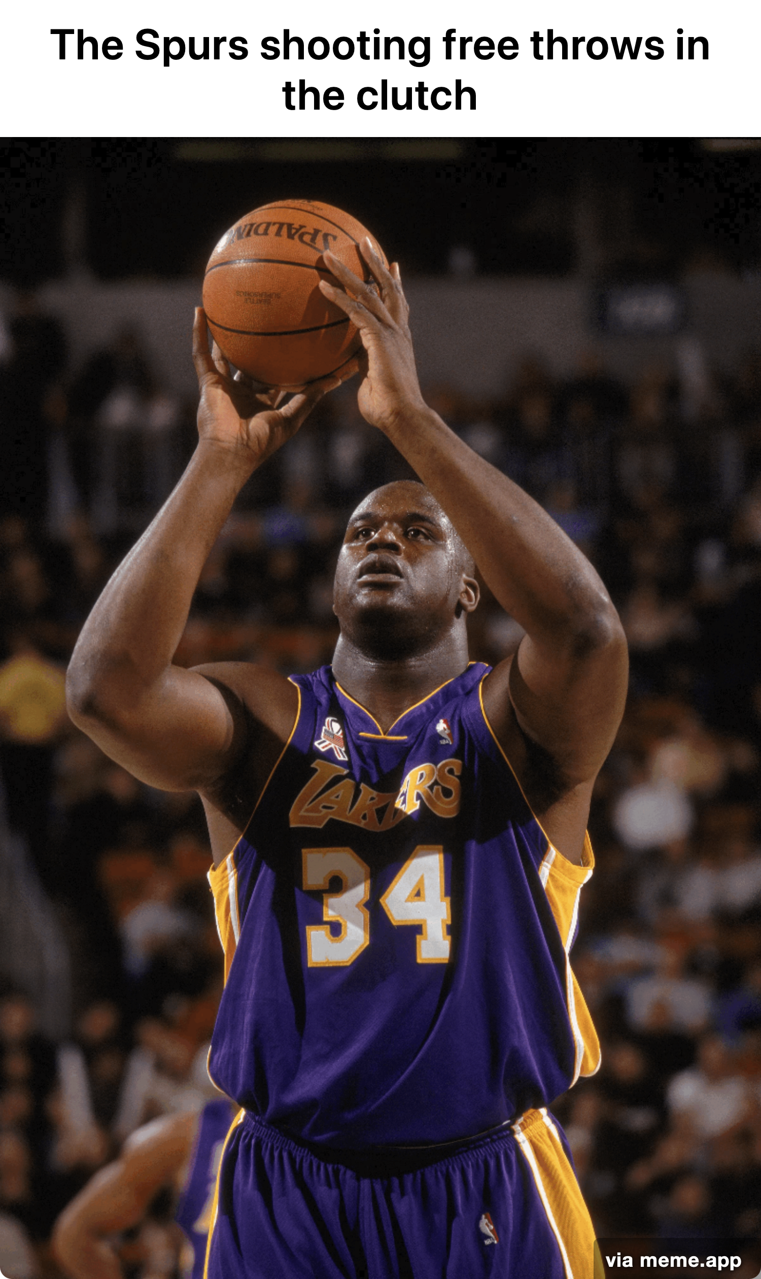 Shaq free throws meme