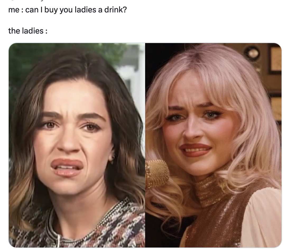 Can I buy you ladies a drink?