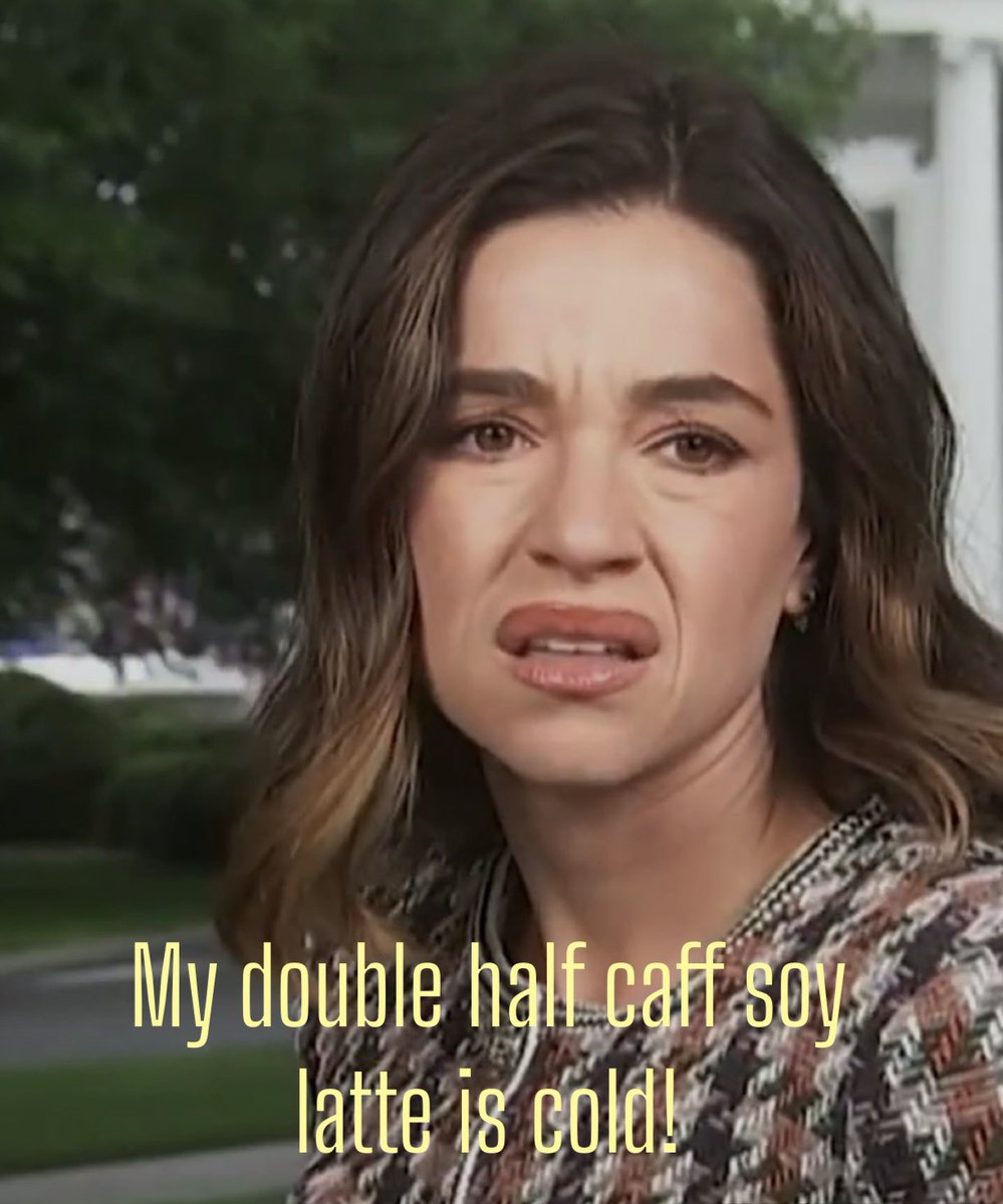My double half caff soy latte is cold!