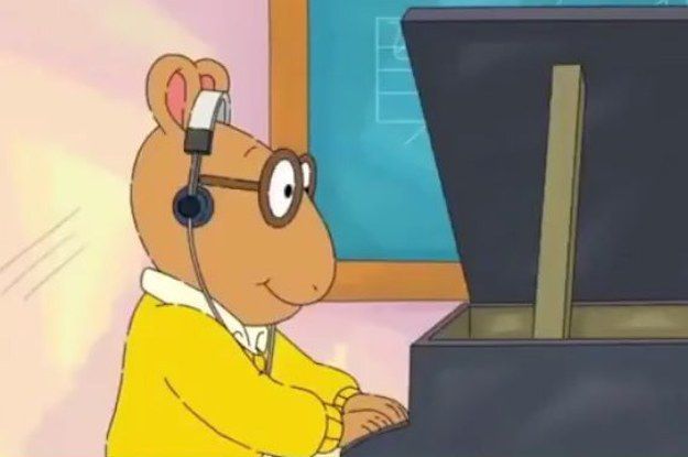 Arthur Headphones meme template