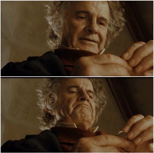 Bilbo "Why Shouldn't I Keep It" meme template