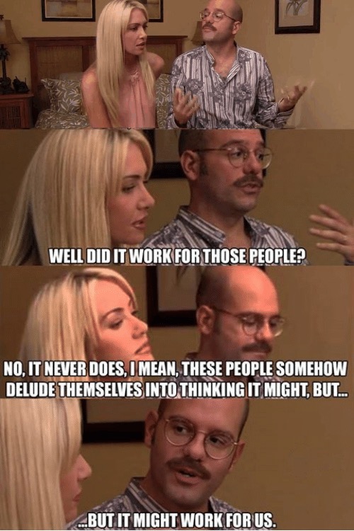 But It Might Work For Us (Captioned) meme template
