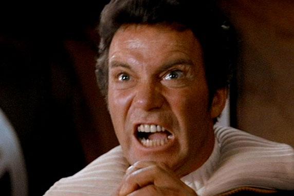 Captain Kirk KHAAAAN! meme template