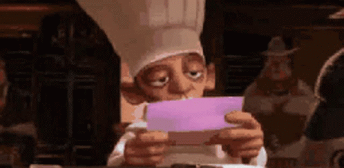 Chef Skinner Reading Letter GIF meme template