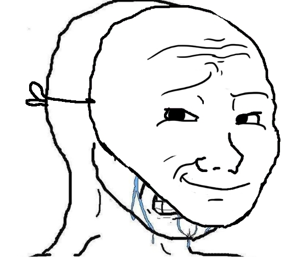 Crying Wojak Mask meme template