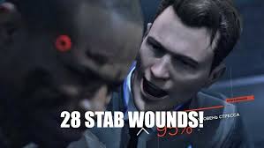 Detroit 28 Stab Wounds With Caption meme template