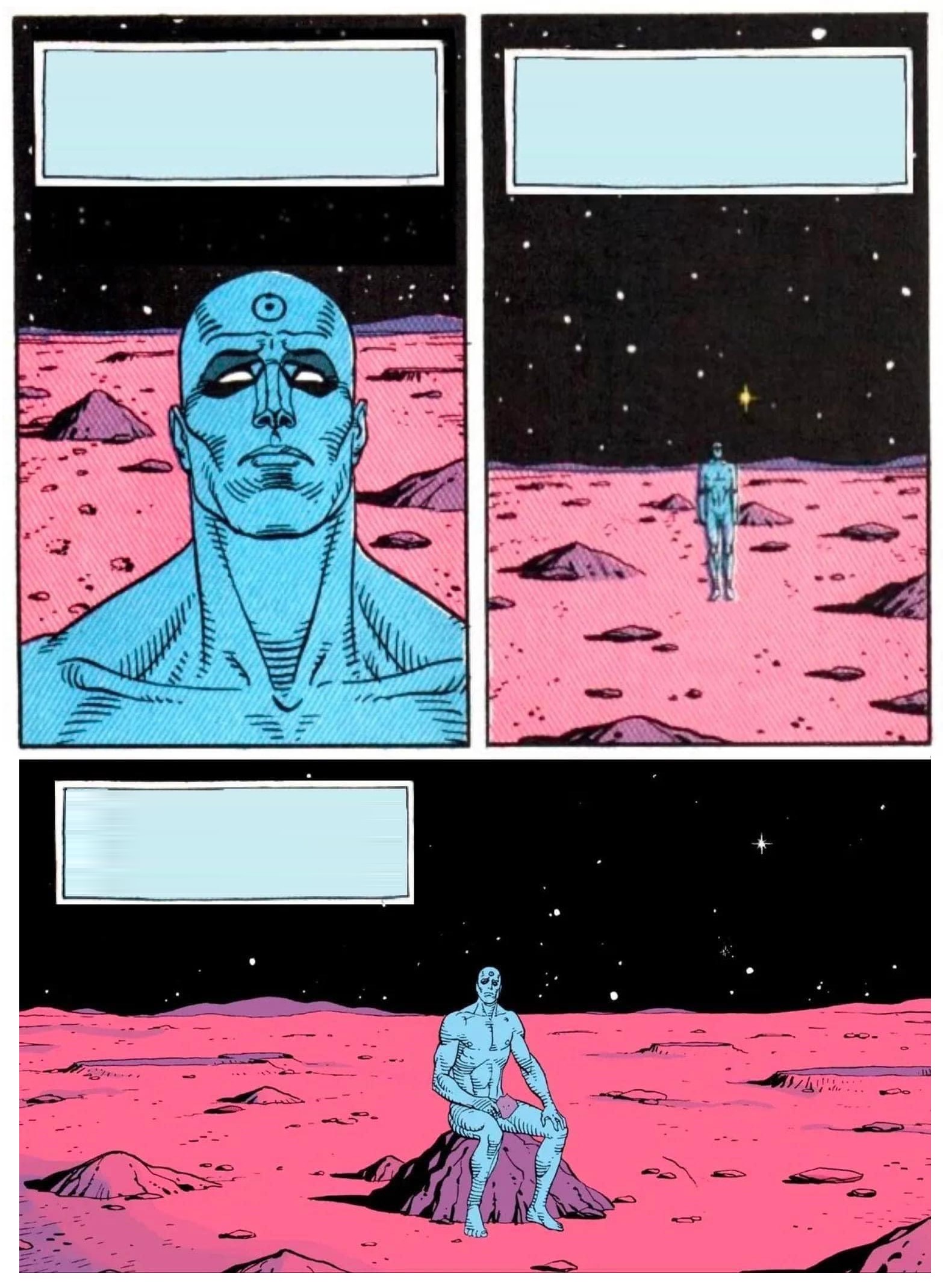 Doctor Manhattan meme template