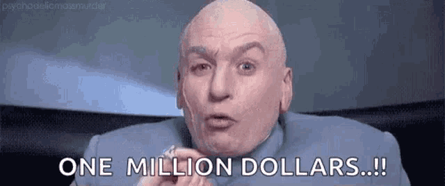 Dr. Evil Laser With Caption GIF meme template