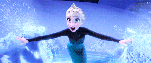 Elsa Frozen Let It Go Blank Template GIF meme template