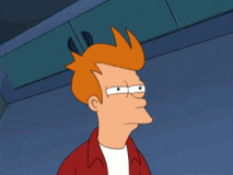 Futurama Fry GIF meme template
