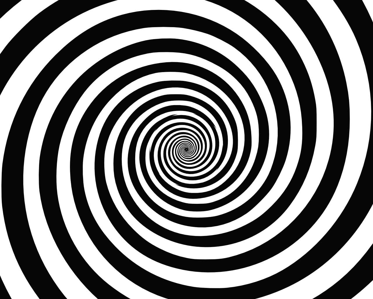 Hypnotize meme template - A hypnotic spiral fills the background while a pocket watch swings in the foreground, creating the full theatrical setup of a