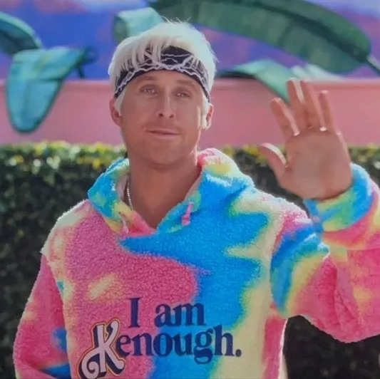 I Am Kenough Barbie With Caption meme template