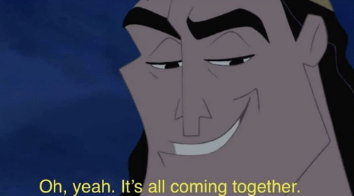 Kronk Oh Yeah It's All Coming Together meme template