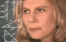Math Lady GIF meme template