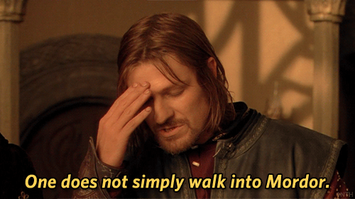 One Does Not Simply GIF meme template