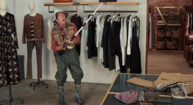 Ooo You Almost Had It meme template - A still from the State Farm commercial showing a man holding what appears to be a dollar on a fishing line. The scene capture