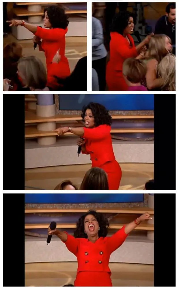 Oprah You Get A Four Panel meme template