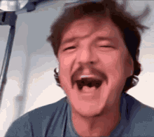 Pedro Pascal Crying Then Smiling GIF meme template