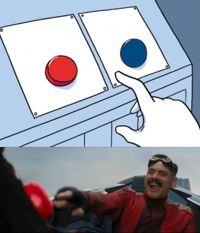 Robotnik Button meme template