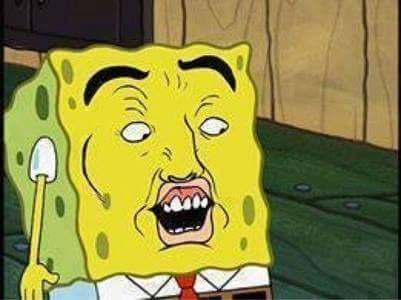 Spongebob Bruh meme template