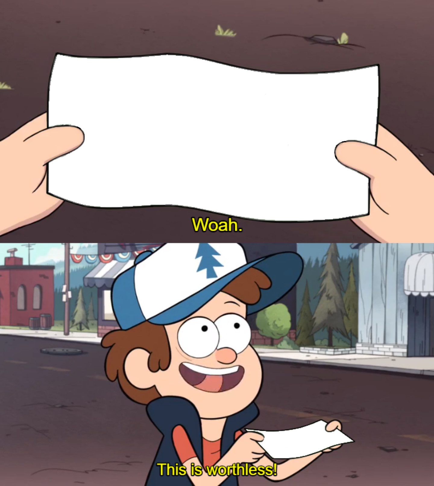 This Is Worthless (Gravity Falls) meme template