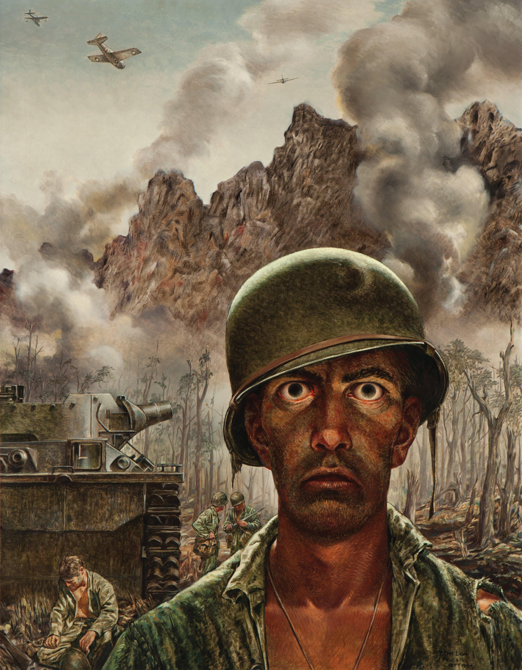 Thousand Yard Stare meme template