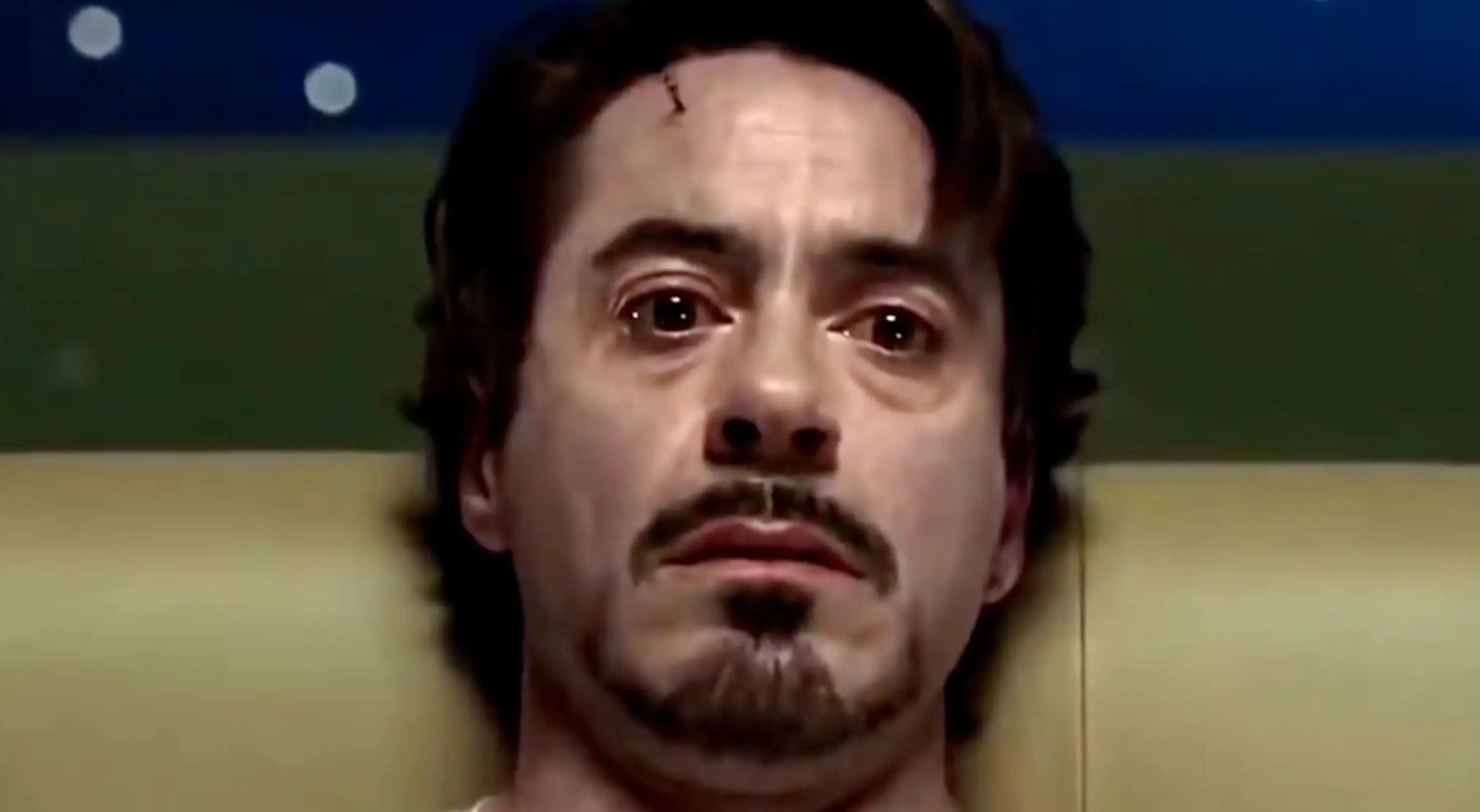 Tony Stark Stressed Reaction meme template