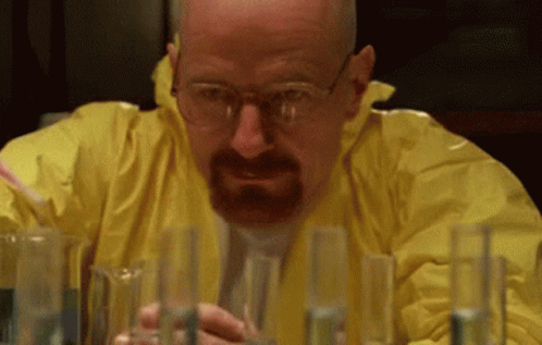 Walter White Cooking GIF meme template